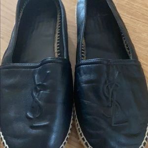 YSL espadrilles all leather black